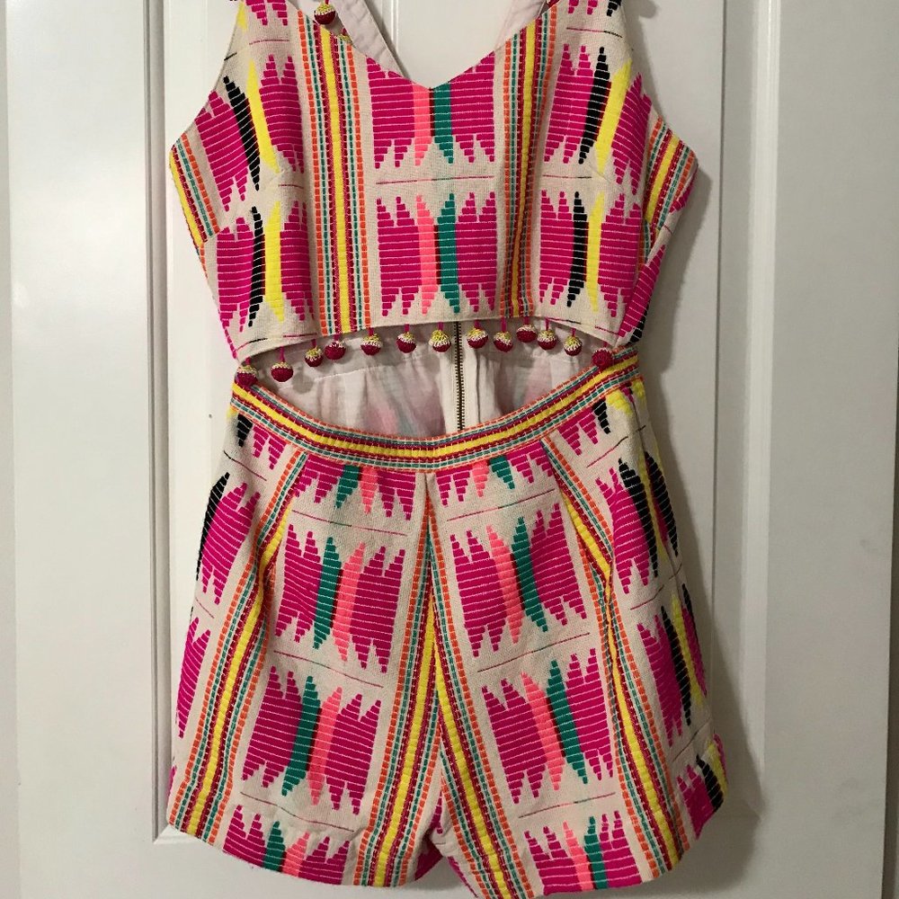 Saylor Tribal Aztec Print Romper (Small)